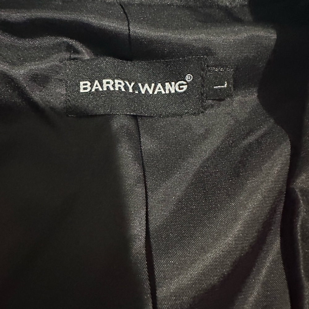 Barry Wang Sport Coat with Black Lapels and Tailored Fit - Picture 4 of 5
